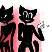 Zeichne eine Cartoon-Katze
