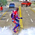 Superhero Robot man Flying Sno