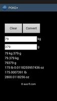 Pound Ounce Kilogram Gram Plus capture d'écran 1