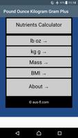 Pound Ounce Kilogram Gram Plus Affiche