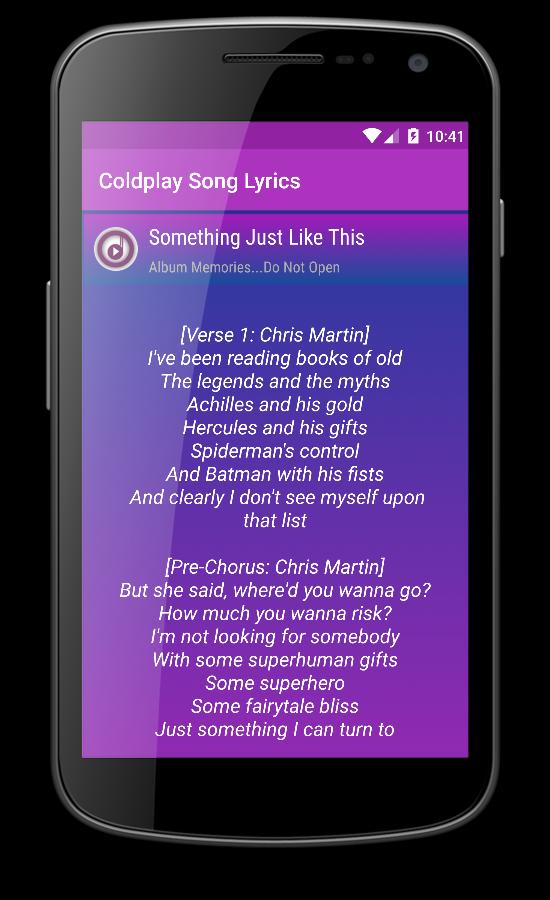 Coldplay Songs Lyrics (Offline Apk For Android Download
