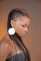 African Hairstyle With Braids  постер