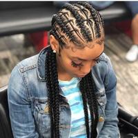 African Braid Hair Style постер