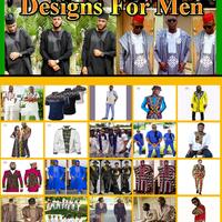 Conception de vêtements africains pour les hommes Affiche