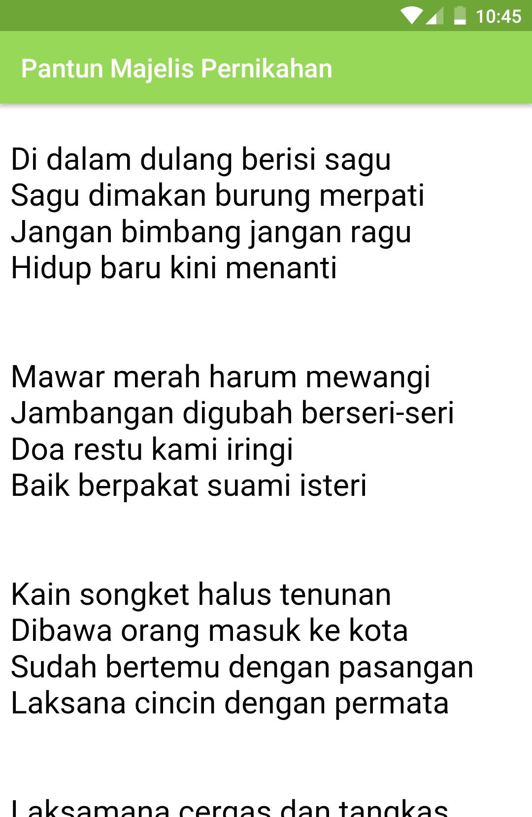 Gratis Unduh Gambar Android 用の Pantun Lengkap Terbaik Apk をダウンロード Terkeren oleh Kata Cinta