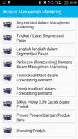 Kursus Manajemen Marketing screenshot 1