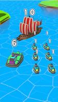 War Ship Merge Fight 截图 1
