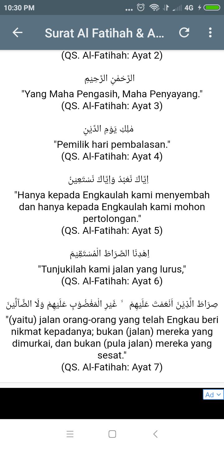Al Fatihah Dan Arti For Android Apk Download