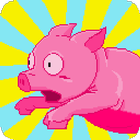 Turbo Pig platformer pixel art icon