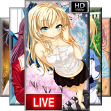 Cute Girls Anime Wallpapers Live HD icono