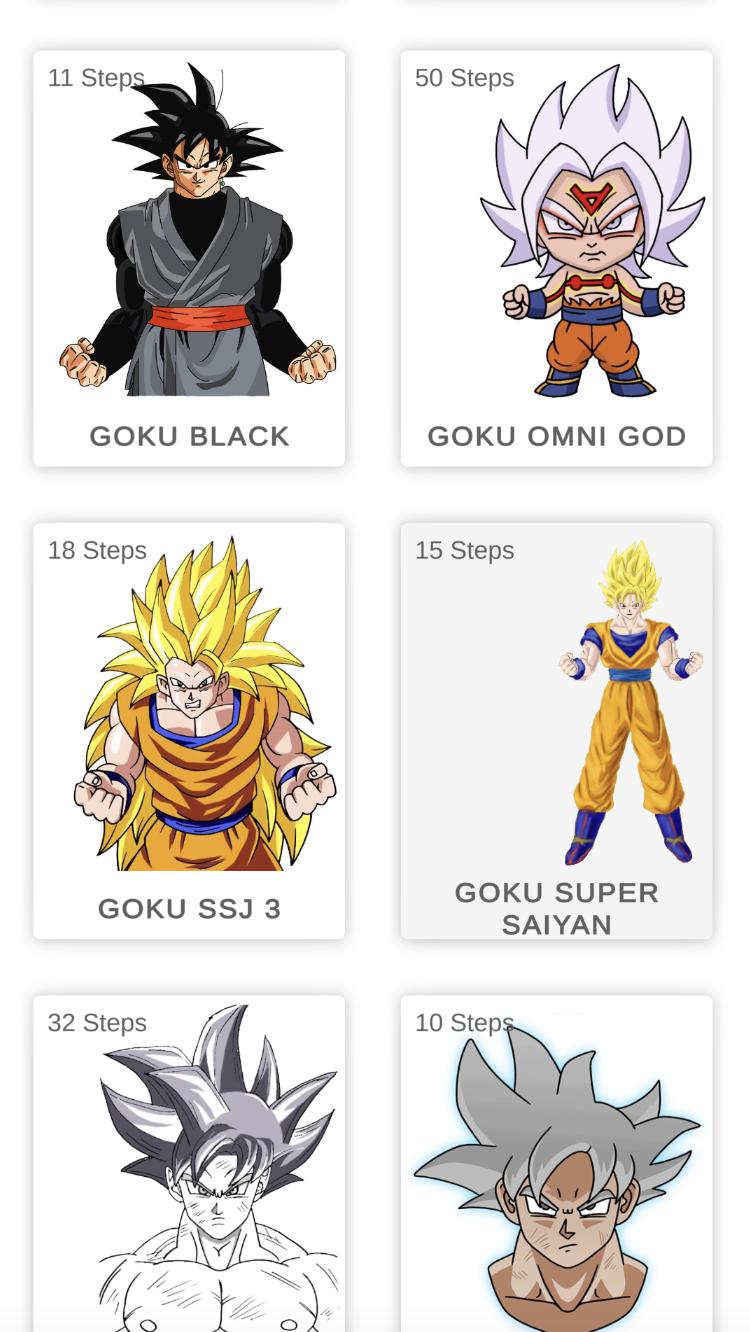 Descarga de APK de Cómo dibujar Goku paso a paso para Android Descarga de APK de Cómo dibujar Goku paso a paso para Android