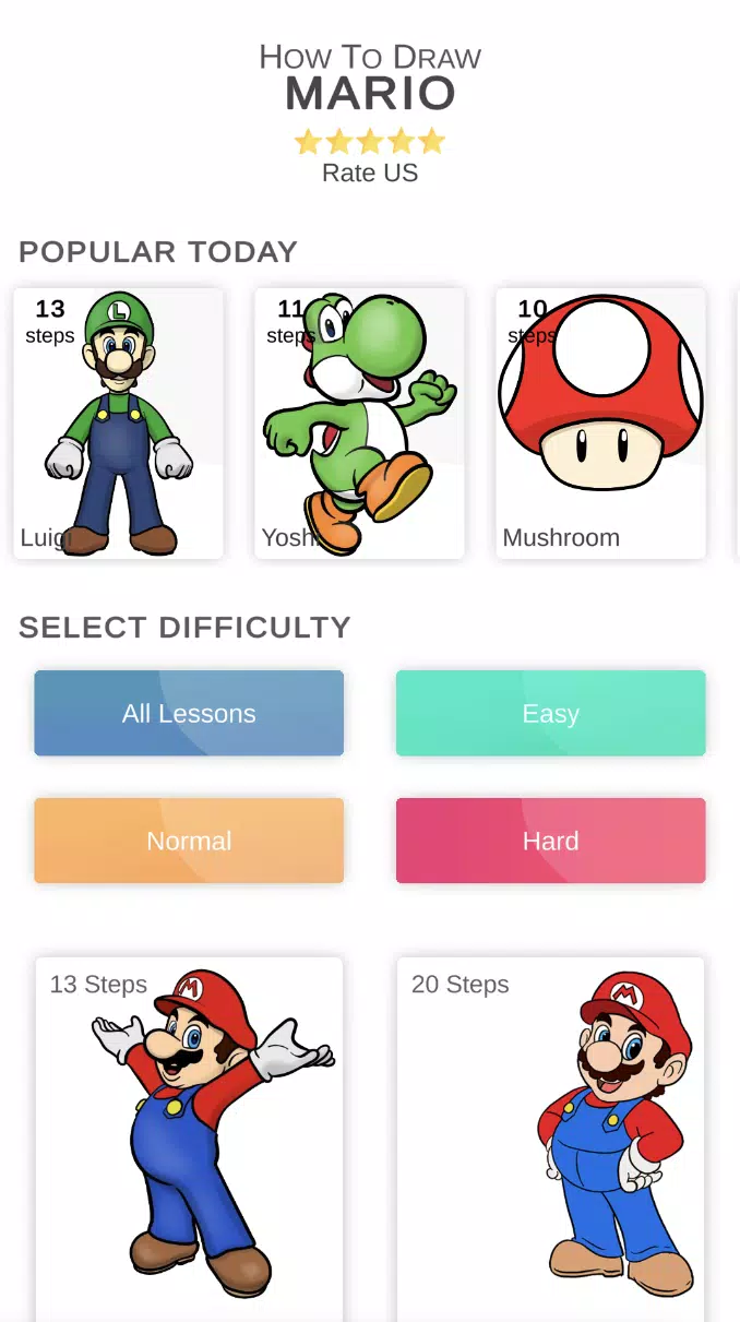 Mario Dessin Facile étape Par étape Comment dessiner Mario APK pour Android Télécharger