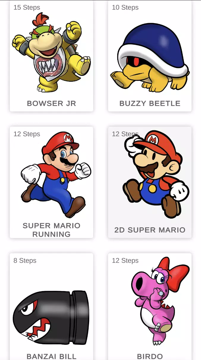 Mario Dessin Facile étape Par étape Comment dessiner Mario APK pour Android Télécharger