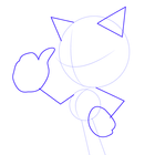 Cómo dibujar a Sonic icono