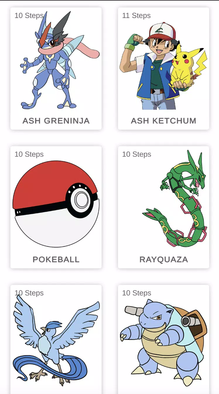 Download do APK de Como desenhar pokemon passo a passo para Android