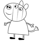ikon Bagaimana Menggambar Peppa Pig