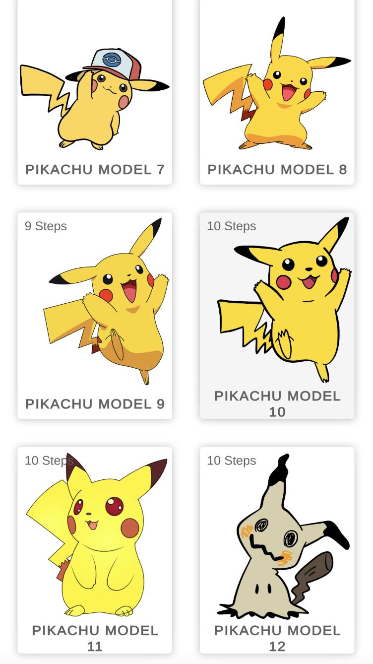 COMO DESENHAR O PIKACHU 