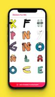 Autocollants de l'alphabet Affiche