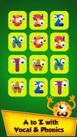 Alphabets Memory Monster Poster
