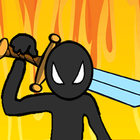 Stick man  : Blue crystal war icon