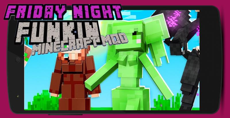 Mod Friday Night Funkin Skin For Minecraft Pe Pour Android Telechargez L Apk