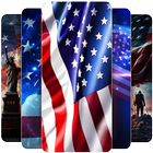 Fond d'écran drapeau américain icône
