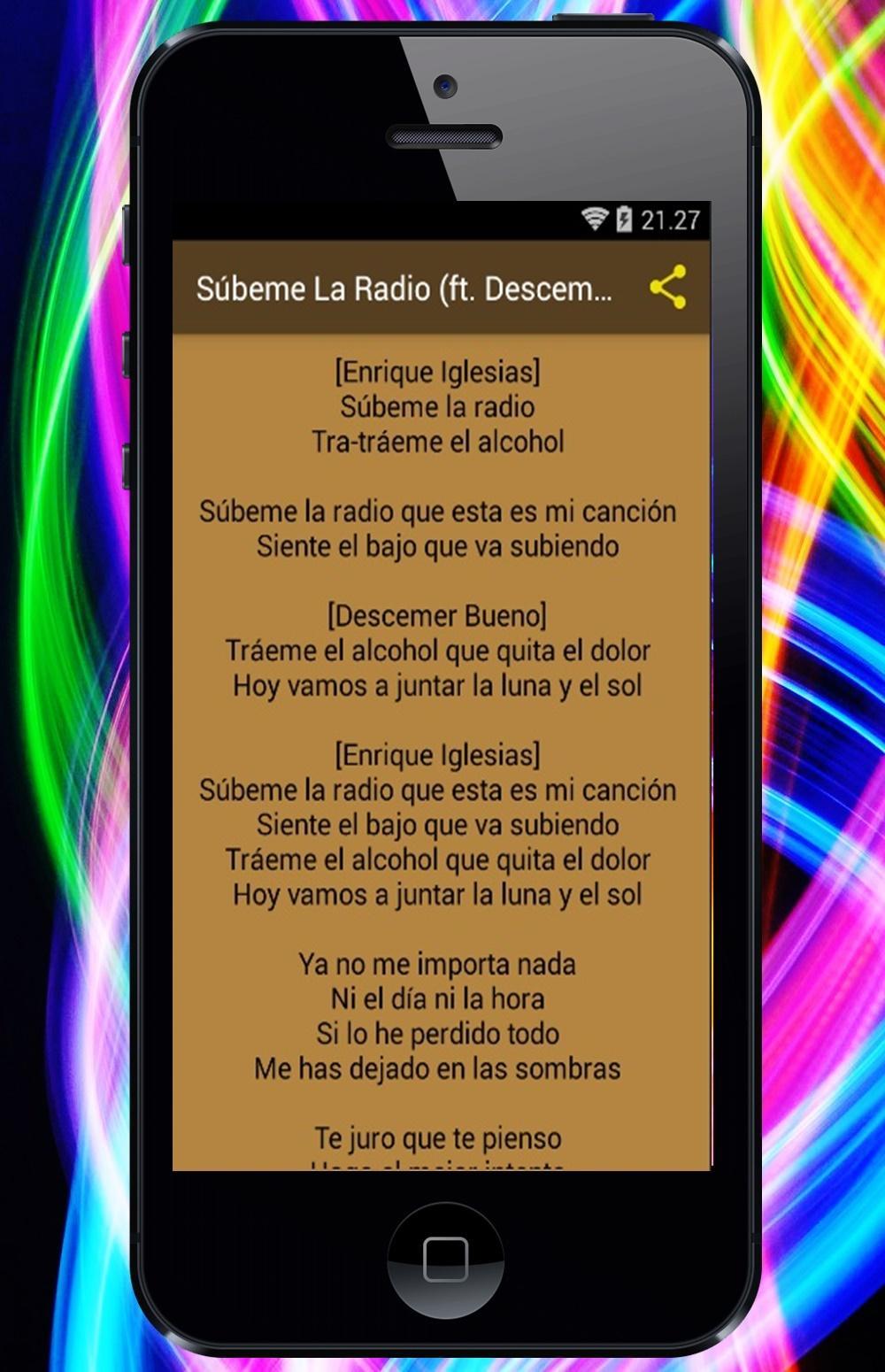 Enrique Iglesias - Súbeme La Radio for Android - APK Download