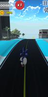 Blue Hedgehog Dash Runner plakat
