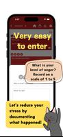 Anger Diary Text:angry log app স্ক্রিনশট 3