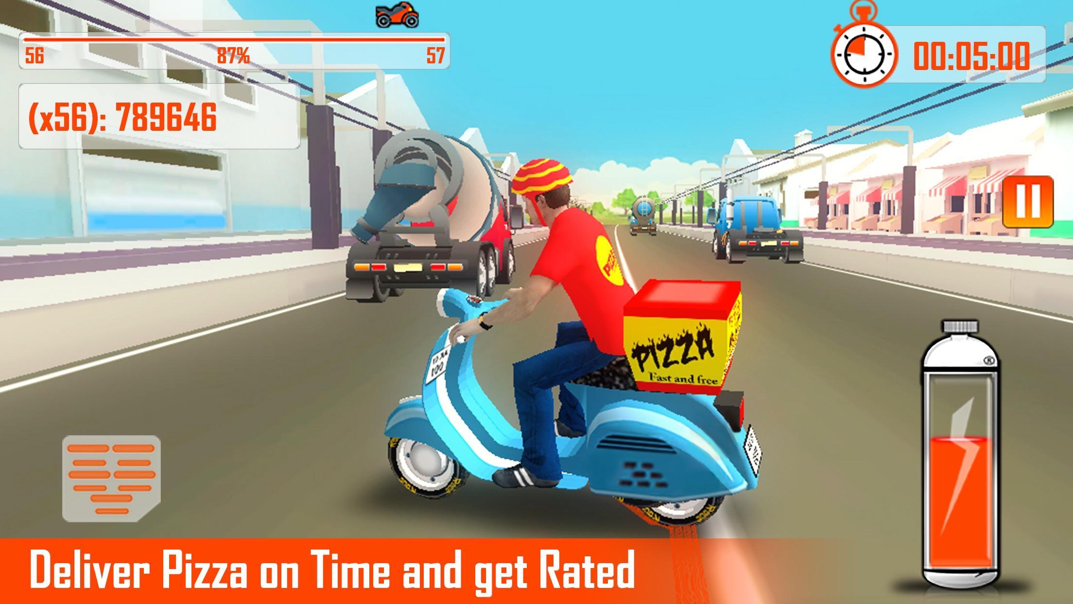 Pizza Delivery Bike Rider 3d Racing For Android Apk Download - roblox pizza place by jelly