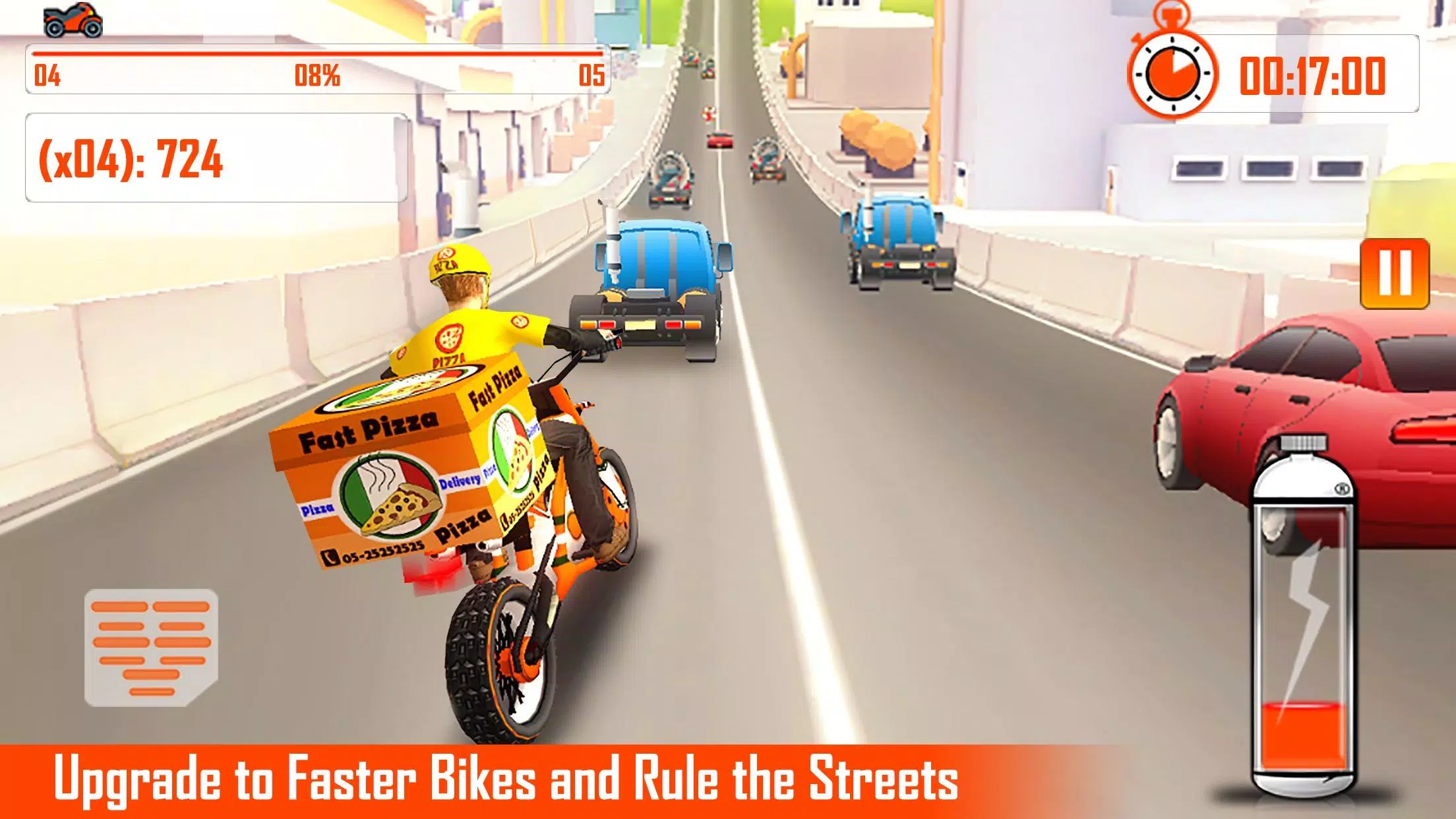 Pizza Delivery Bike Rider - 3D Racing para Android - APK Baixar