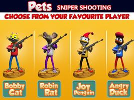 Shooting Pets Sniper - 3D Gun capture d'écran 2