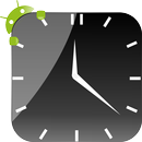 Widget cristal Horloge Noire APK