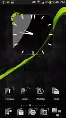 Crystal Black Clock Widget APK download