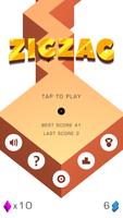 Zig Zag 3D runner الملصق