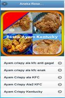 Poster Aneka Resep Ayam Kentucky