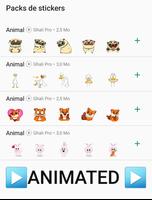 Poster Animal Stickers Animated for W