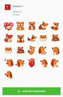 2 Schermata Animal Stickers Animated for W