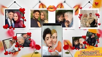 Romantic Muslim Couple Sticker Poster