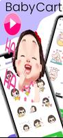 Animated Funny Baby Stickers capture d'écran 1