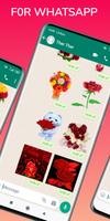 برنامه‌نما Flowers Animated Stickers عکس از صفحه