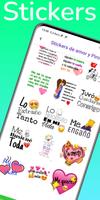 Stickers de amor y Piropos Plakat