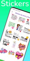 Stickers de amor y Piropos Affiche