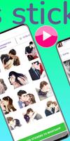 برنامه‌نما Animated kiss stickers عکس از صفحه