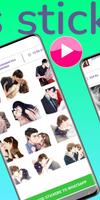 Animated kiss stickers ảnh chụp màn hình 3