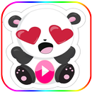 Animated White Panda Stickers APK