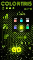 پوستر ColorTris - Classic Neon Block