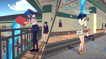 Anime High School Girl Life 3D ảnh chụp màn hình 3