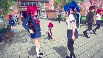 Anime High School Girl Life 3D পোস্টার