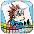Anime Glitter Malbuch